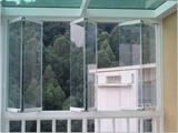 Balcony folding window